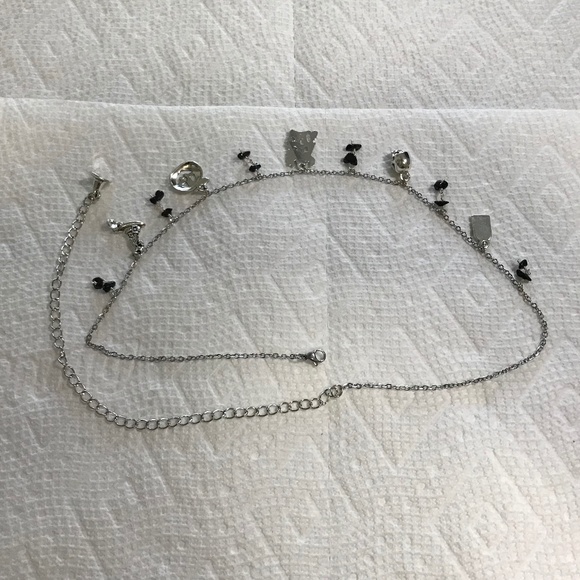 “All Hallows Eve" Handmade Silver Halloween Charm Necklace Haunted House Pumpkin - Picture 12 of 15